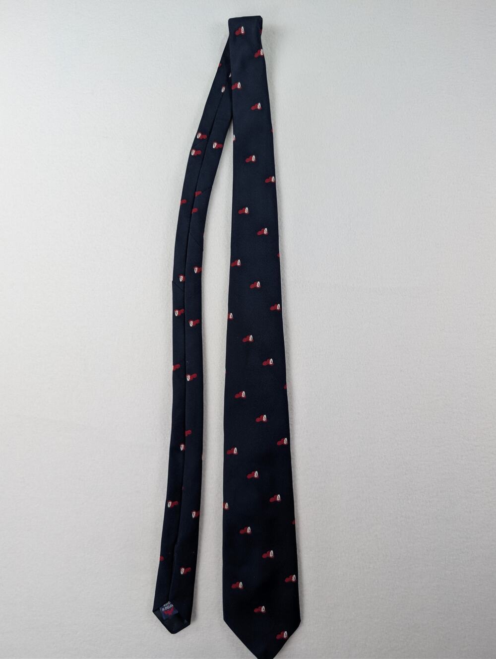 Country Clubs Navy Red Firefighter Fireman Helmet Novelty Necktie